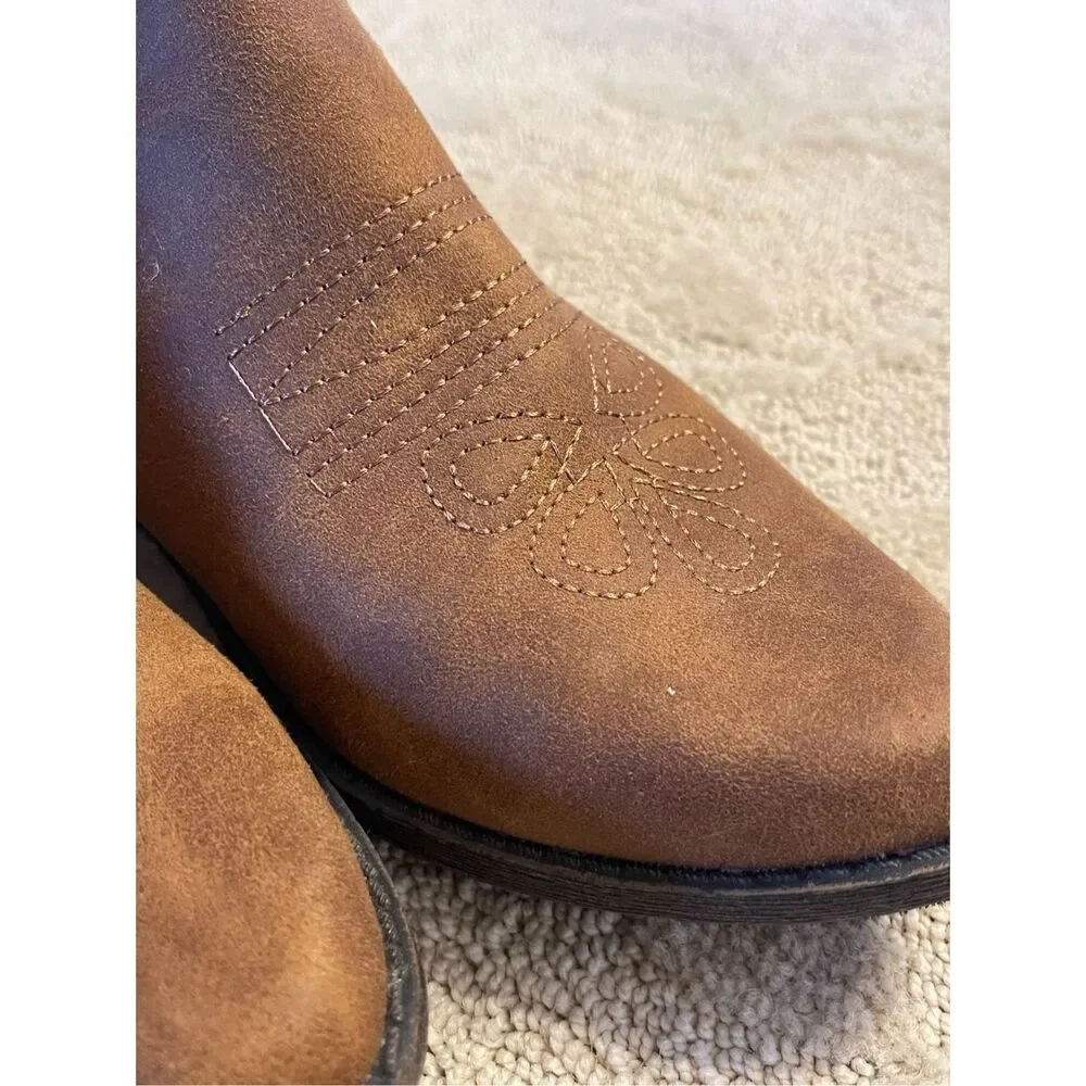 Cat and Jack Target Brown Ankle Booties Girls Size 5 Women’s Size 7